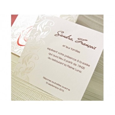 Carte invitation mariage 42824