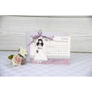 Faire part baptême fille 208001