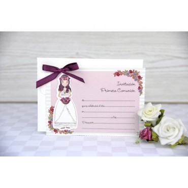 Faire part baptême fille 208021